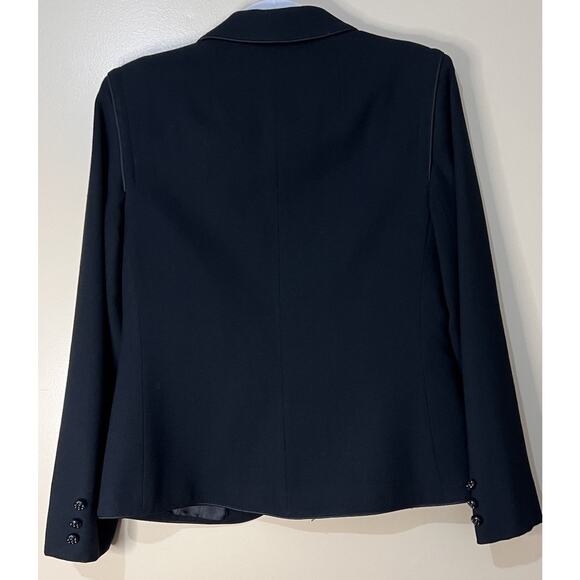 Vintage Union Made Women’s Black 100% Wool Blazer Size 10 Old Money Office Siren - Picture 2 of 7